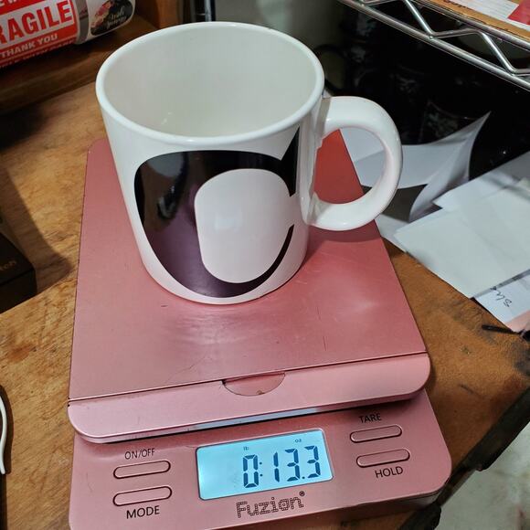 Vtg Monogram Letter C Coffee Mug Made in Japan - Picture 11 of 11